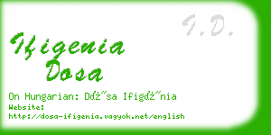 ifigenia dosa business card